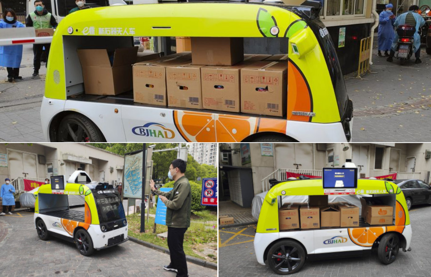 V čínskom Šanghaji doručuje zásielky autonómne auto s umelou inteligenciou